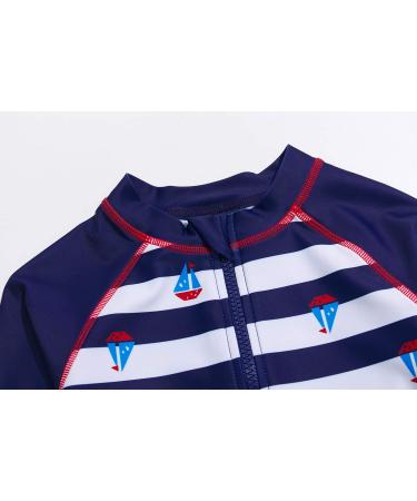 Bonverano Baby Boys Swimsuit UPF 50+ Sun Protection | 9-12 Months | Full-Length Zipper One Piece Swimwear - Buy Online on GoSupps.com
