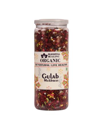 Blessfull Healing Organic Gulab Mukhwas 250 Gram Airtight Container (Packing May Vary)