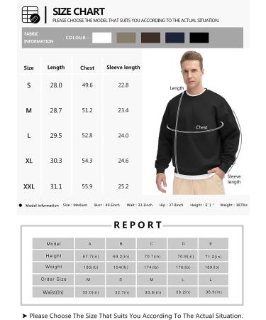 Gym People Men's Fleece Crewneck Sweatshirt | Thick Loose Fit Pullover in Black | Size Large - Buy Online on GoSupps.com