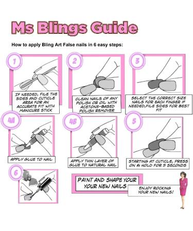 Bling Art False Nails 360 Stiletto Almond Long False Salon Nails Natural White Acrylic Fake Nail Tips with glue - Buy Online on GoSupps.com