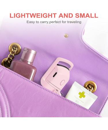Heated Eyelash Curler - Portable Rechargeable Electric Curler | 2 Heating Modes (Pink) - Buy Online on GoSupps.com