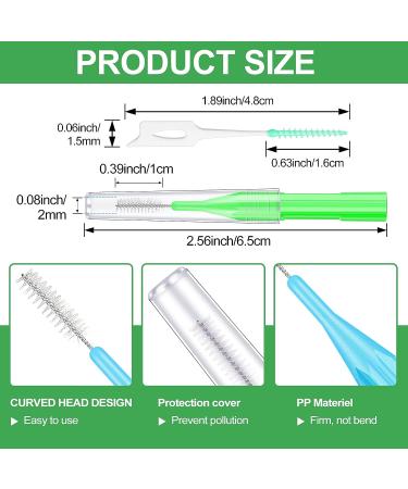 250 Pieces Interdental Brush Tooth Floss Dental Flosser - Oral Hygiene Tool for Teeth Cleaning - Soft Dental Picks Refill - Fresh Color - Buy Online on GoSupps.com