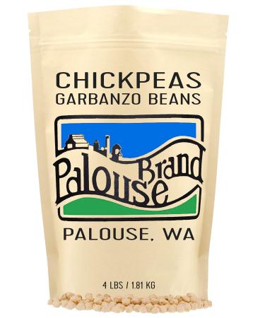 Chickpeas | Garbanzo Beans | Family Farmed in Washington State | 100% Desiccant Free | 4 lbs | Non-GMO Project Verified | Kosher Parve | Field Traced | Kraft Bag