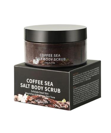 Body Scrub Cream 250g - Gentle Exfoliating Formula with Coconut Oil to Cleanse and Nourish Skin Coffee One Size One Size Coffee - Buy Online on GoSupps.com
