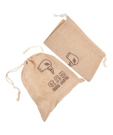 Beavorty Key Covers Caps 2pcs Cloth Bag Drawstring Retractable Cable Travel Fence Post Brackets