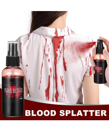 Holibanna Halloween Fake Blood Makeup Kit Coagulated Spray & Dripping Blood for Zombie Vampire & Monster Cosplay - Buy Online on GoSupps.com