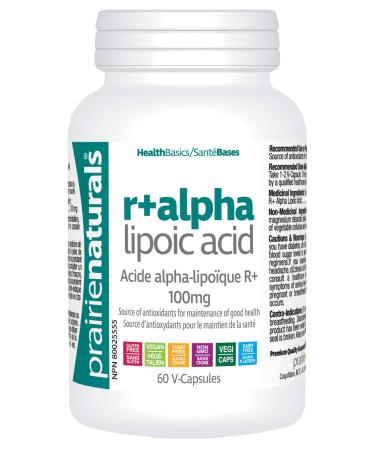 Prairie Naturals R(+) alpha lipoic acid 100 mg vcaps 60 Count