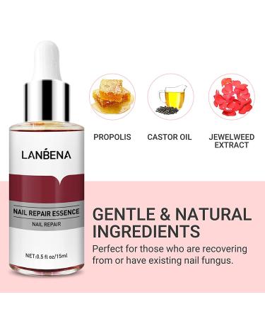 LANBENA Nail Repair Essence - Nail Repair Treatment for Damaged Nails - Protect, Cure and Restore Your Nails - 12ml - Buy Online on GoSupps.com