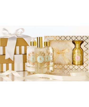 Shelley Kyle Sorella Mini Gift Set Includes Travel Size Perfume Lotion And Shower Gel Packaged in Beautiful Cream and Gold Gift Box with Ribbon Floral Fresh - Buy Online on GoSupps.com