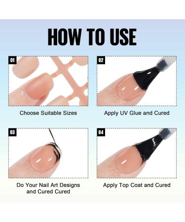 TOMICCA Extra Short Oval Nail Tips 180PCS Soft Gel Nails - Matte Full Coverage 15 Sizes - Nude Press On Tips for Nail Art Extensions - Buy Online on GoSupps.com