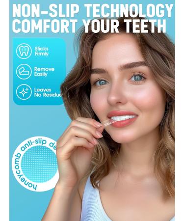 Oralfree Natural Teeth Whitening Strips - Sensitive Teeth Whitener - Enamel Safe Teeth Whitening Kit with Hydrogen Peroxide for Coffee Wine Tobacco and Other Stains 28 Strips (14 Treatment) Mint Gradient Blue - Buy Online on GoSupps.com
