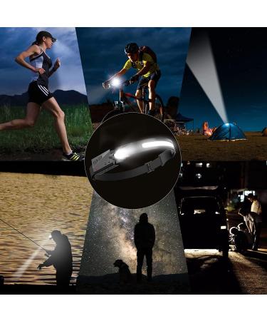 Rechargeable LED Headlamp COB230 | 5 Modes Lightweight Headlamp with Motion Sensor | Type-C USB Charging | Night Running, Fishing, Cycling, Camping | Black-1pcs - Buy Online on GoSupps.com