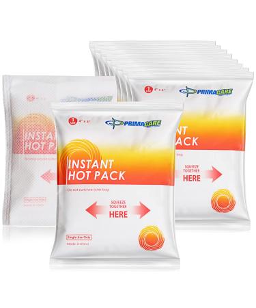 Primacare PHP-45 Instant Heat Packs for Emergency Heat Therapy, Portable and Disposable Hot Packs, Woven Protective Cover, 4 x 5 Inches,Pack of 24