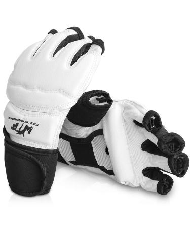 Groofoo MMA gloves boxing gloves Training gloves for box bag sparring taekwondo boxing karate muay thai sandsack children men white m