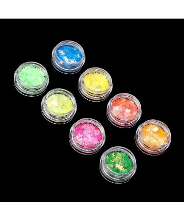 Nail Glitter Sequins Nail Flakes 8 Boxes Nail Accessories Cute Beautiful for Home for Salon - Buy Online on GoSupps.com