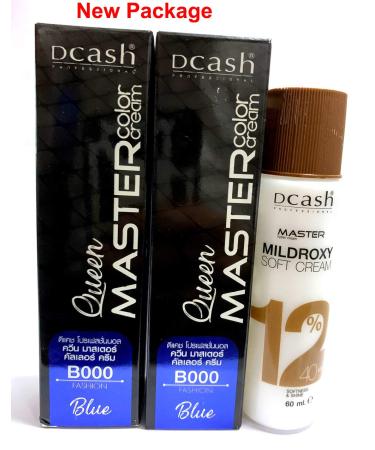 Dcash Permanent Hair Dye Color Cream - Super Blue Color #B000 for International Shipping - Buy Online on GoSupps.com