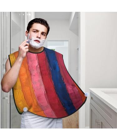 Colorful Beard Bib Apron - Non-Stick Hair Catcher for Men | Perfect Shaving Gift | One Size Black - Buy Online on GoSupps.com