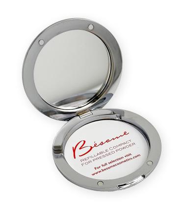 BESAME Spider Pressed Powder Compact | Rose Gold Highlighter & Eyeshadow | Refillable Vintage-Inspired Silver Plated | Perfect Gift for Her - Buy Online on GoSupps.com