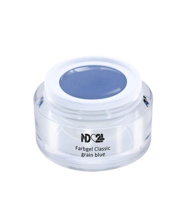 Uv Led Color Gel - Gel Classic Grain Blue - Blue Color - Studio Quality - Made in Germany - 5ml