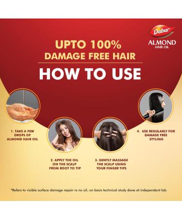 Dabur Almond Hair Oil 500ml - Nourishing & Strengthening for Healthy Hair | Buy Online Worldwide - Buy Online on GoSupps.com