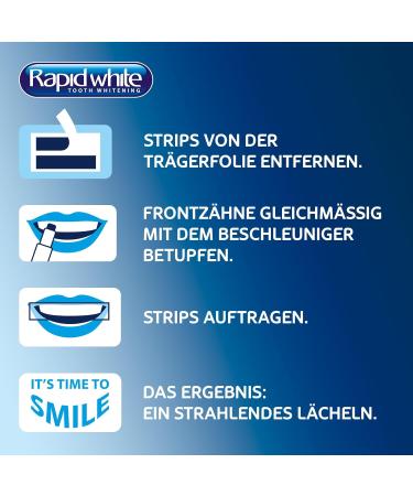 Rapid White Tooth Whitening Strips Set | Express Bleaching for a Bright Smile - Self-Resolution Technology - Buy Online on GoSupps.com