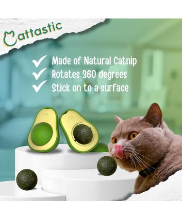 Cat Treats Catnip Bundle with 6 x Catnip Dreamies 60g, Avocado Catnip Ball, Dried Catnip Bag, Cattastic Facts, Play Activity Guide for Cats and Kittens - Gift Box included - Buy Online on GoSupps.com