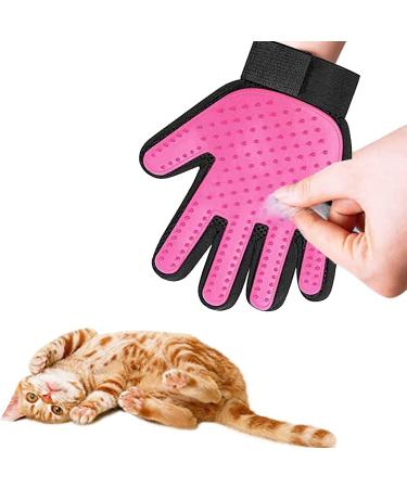Washing glove for cats cat gloves cat glove Fell care cat gloves brush fleece care shoe made of silicone glove cat brush dog brush nursing shoe for pets 1 pink 1 pink - Buy Online on GoSupps.com