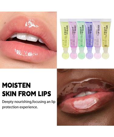 Moisturizing Lip Glaze - 6X Volume Effect with Fruity Scent Non-Sticky Revitalizing Care for Travel Work Outdoors and School - Buy Online on GoSupps.com
