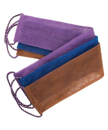 Vaguelly 3pi ces Brosse Exfoliante Pour Dos Serviette De Bain Pour Douche Outil Exfoliation Pour Corps Lot