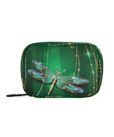 Pill Box Beauty Dragonfly Pill Case Travel Pill Organizer Bag Vitamin Organizer with Zipper