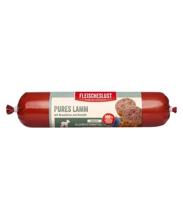 Fleischeslust Pure Lamb with Brown Millet and Safflower Oil Sausage (1 x 800 g)