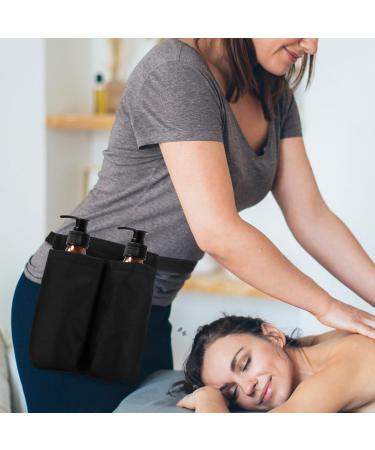 Kichvoe Professional Massage Bottle Bag | Double-Holster Waist Holder for Oil | Adjustable Belt Organizer for Home & Salon Use - Buy Online on GoSupps.com
