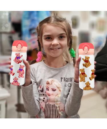 AIHeart Kids 10oz Sublimation Water Bottle - Stainless Steel Thermo Mug for School Travel - Dark Pink - Buy Online on GoSupps.com