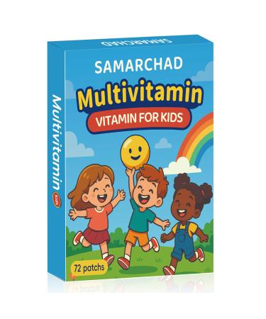 SAMARCHAD Kids Multivitamin Patches Daily Vitamin Patch for Children Natural Sugar-Free No Swallowing Immune & Growth Support