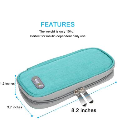 Youshares Insulin Cooling Bag with 2 Cooling Packs - Essential Diabetes Accessories for Safe Travel | Diabetic PEN Cool Box (Green) - Buy Online on GoSupps.com