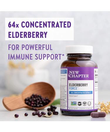 New Chapter Elderberry Force - 30 Vegan Capsules for Immune Support - Buy Online on GoSupps.com