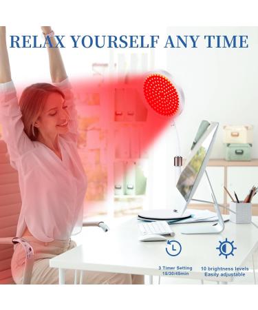 Red Light Lamp with Base Red Light with Timer Adjustable Angle & Brightness & Height Red Lamp at Home and Office - Buy Online on GoSupps.com