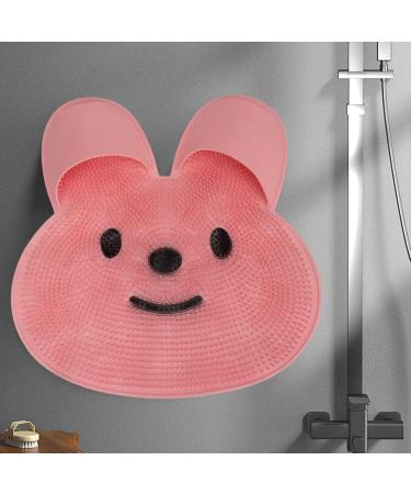 Shower Foot Cleaner Pad - Non-Slip Foot Scrubber Mat for Dead Skin Removal & Fatigue Relief - PINK - International Shipping Available - Buy Online on GoSupps.com