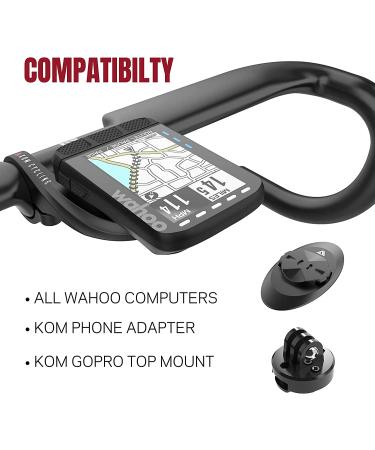 KOM Cycling Wahoo Elemnt Mount - Lightweight Carbon Mount for Wahoo Elemnt Bolt, Roam, Mini, Elemnt - Various Colors Available - Buy Online on GoSupps.com