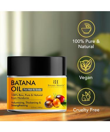Raw Batana Oil for Hair Growth - 100% Pure Organic 3.5 fl oz Batana from Honduras for Thick and Strong Natural Hair - Dr. Sebi Unrefined Cold Pressed Cosmetic Scalp Mask Gifts for Women (1 Pack) - Buy Online on GoSupps.com
