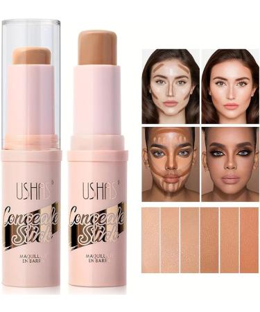 Waterproof Concealer Stick | Natural High-Gloss for Face - Long-Lasting Makeup Supplies for Birthdays Halloween Pochy 02 - Buy Online on GoSupps.com