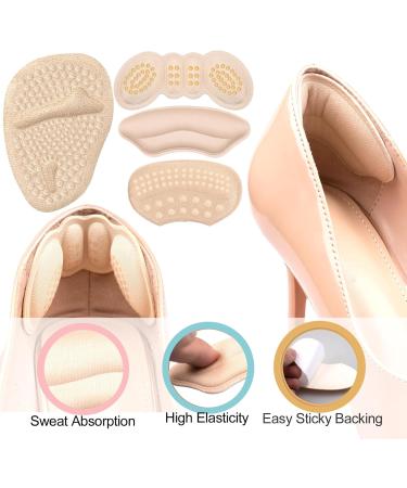 8 Pairs Heel Grips for Women - Cushioned Shoe Pads & Inserts for Perfect Fit | Comfort Heel & Toe Pads for Loose Shoes - Buy Online on GoSupps.com