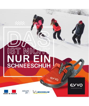 Buy EVVO Original Snowshoes with Michelin Sole - Adjustable All-Terrain IceSpike Technology | Men's & Women's | Size L (EU 42-48) - Buy Online on GoSupps.com