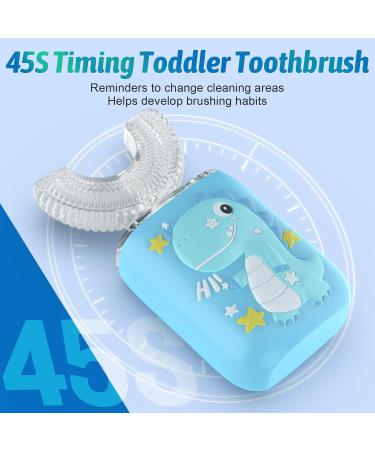 U-Shaped Electric Toothbrush for Kids - 360 Sonic Vibration 45S Timer Quick Cleaning - Rechargeable Brush for Ages 2-6 - Buy Online on GoSupps.com