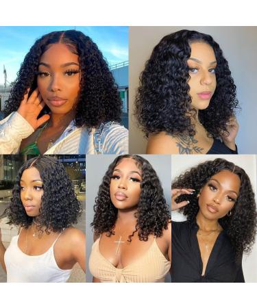 RULINDA 180 Density Short Curly Wig Human Hair | 5x5 HD Lace Closure | Glueless Brazilian Virgin Hair Wig (10) - Buy Online on GoSupps.com