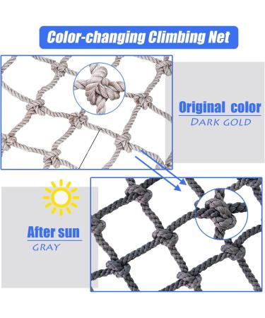 Durable Polyester Playground Net Heavy Duty Large Climbing Cargo Net Indoor and Outdoor Safety Protection Net Rope Ladder Swingset Treehouse(Size:3 * 4m(10 * 13ft)) () - Buy Online on GoSupps.com