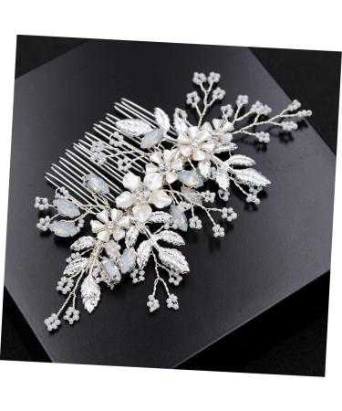 Ipetboom Wedding Hair Comb Tiara Combs Crystal Hair Comb Rhinestone Hair Comb Rhinestone Comb Bride Wedding Millet Beads Bride Comb - Buy Online on GoSupps.com