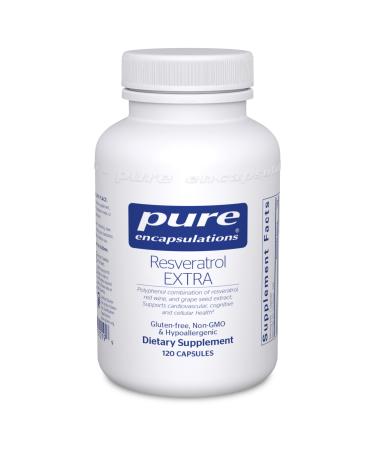 Pure Encapsulations Resveratrol Extra | Supplement to Support Healthy Cellular and Cardiovascular Function* | 120 Capsules