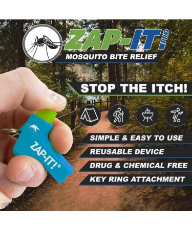ZAP-IT Mosquito Bite Relief - Fast Acting Anti Itch Treatment - Kid Safe & Chemical Free - Non Toxic Bug Bite Device - Reduce Swelling - 1 Pack - Buy Online on GoSupps.com