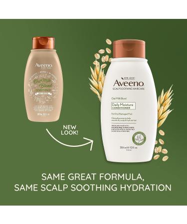 Aveeno Farm-Fresh Oat Milk Conditioner | Sulfate-Free with Colloidal Oatmeal & Almond Milk | Scalp Soothing & Moisturizing | 12 Fl Oz - Buy Online on GoSupps.com